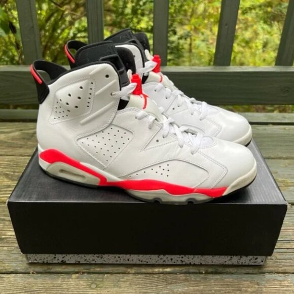 Nike Air Jordan 6 White Infrared Sneakers Shoes